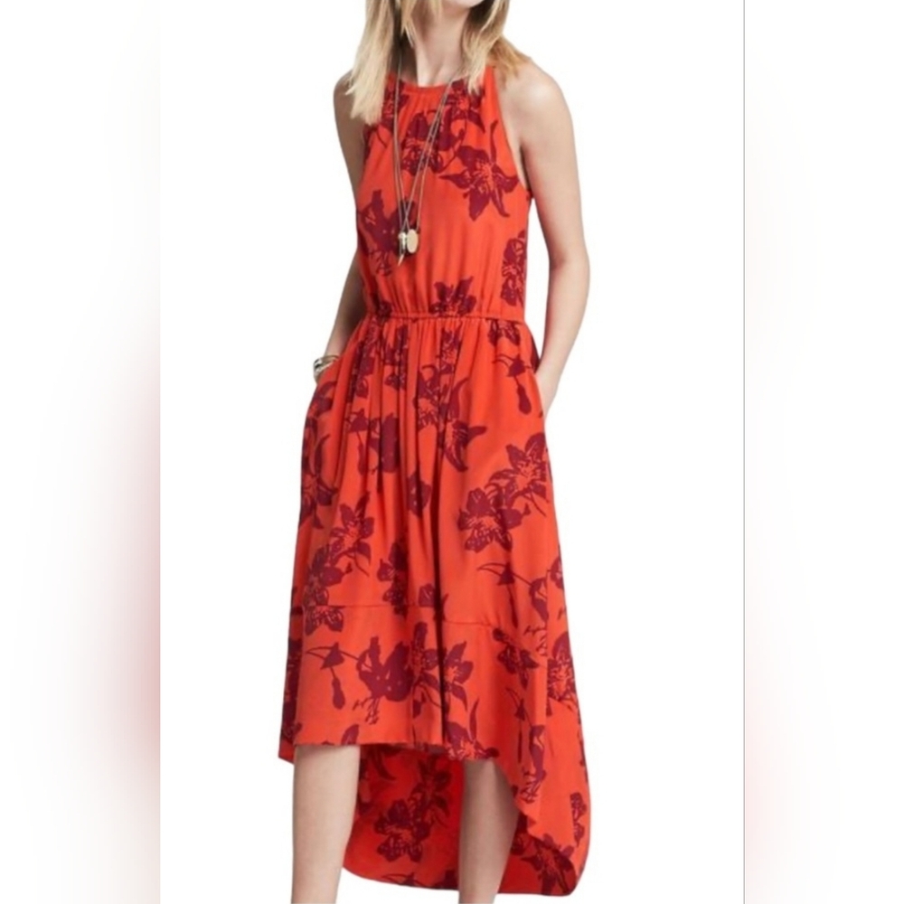 Banana Republic Silk Floral Dress